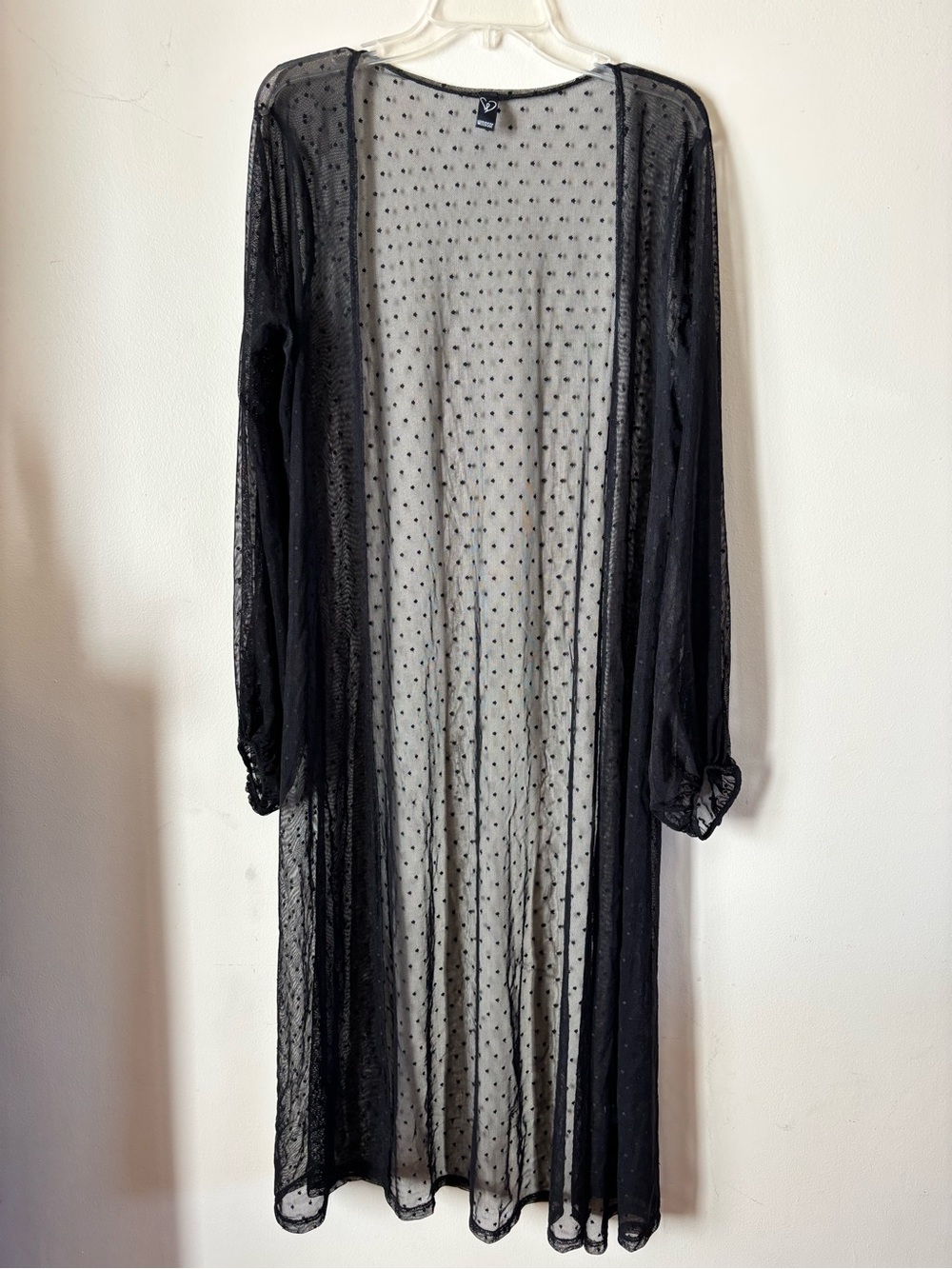 Windsor Black Polka Dot Sheer Top